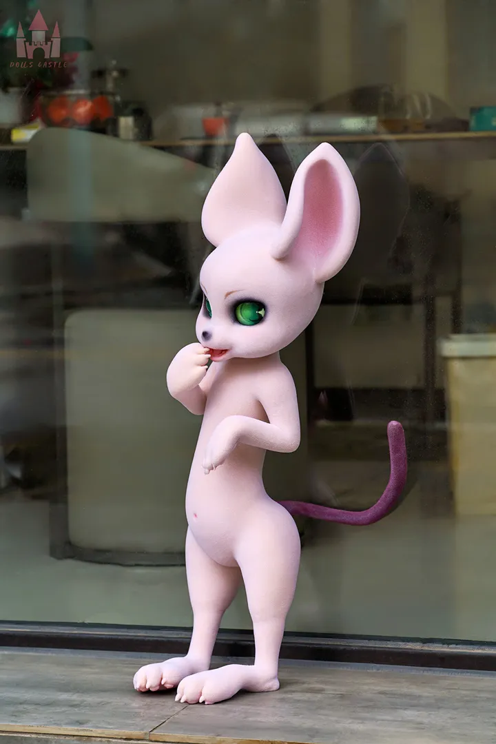 80cm (2ft7) Furry All-In-One Silicone Sex Doll Cheese Mouse with Fur